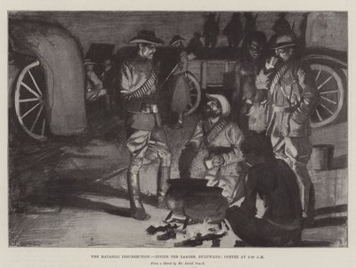 The Matabili Insurrection, inside the Laager, Buluwayo, Coffee at 3.30 am by David Powell